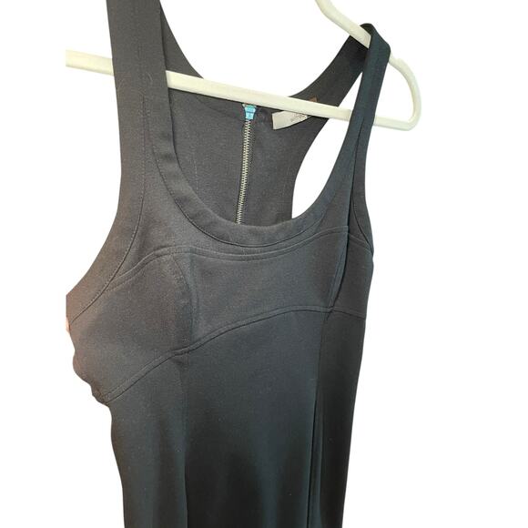 Aritzia Wilfred Women 8 Black Full Back Zipper Racerback Mini Dress - Picture 5 of 8